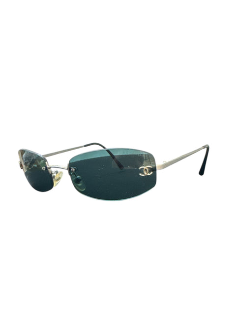 Chanel Black Mini Transparent Sunglasses