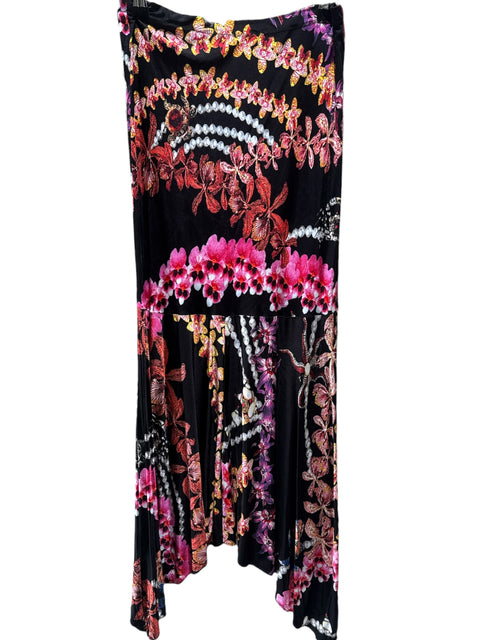 Just Cavalli Flowers Black Skirt