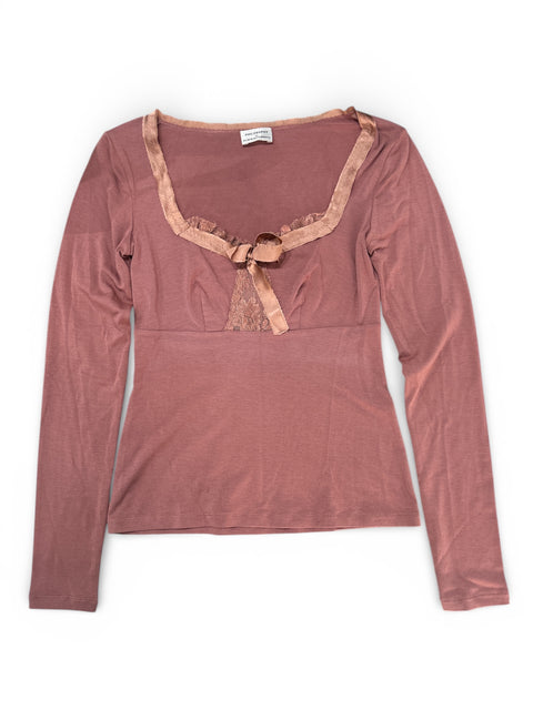 Alberta Ferreti Pink Bow Top
