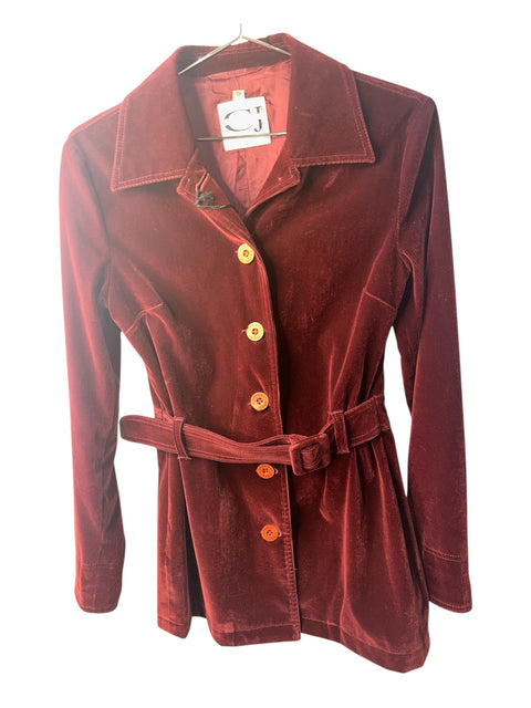 Cavalli Red Velvet Jacket