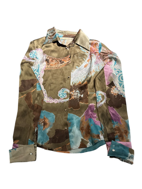 Cavalli Silk Print Shirt