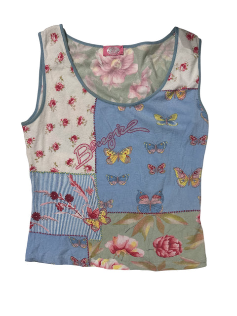Blumarine Flowers Print Tank Top