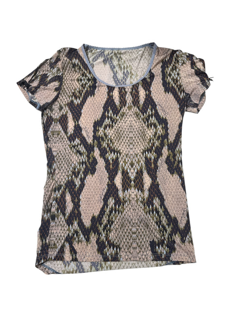 Just Cavalli Snake Print T Shirt