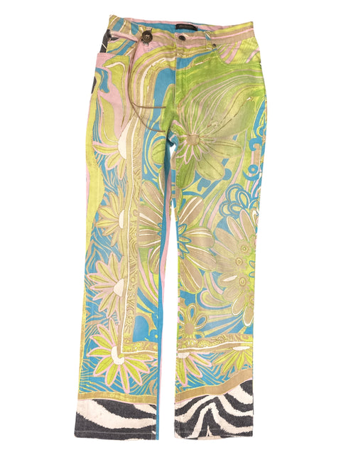 Roberto Cavalli Green Zebra Set