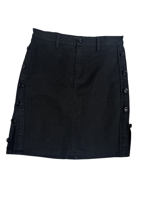 Moschino Black Button Skirt