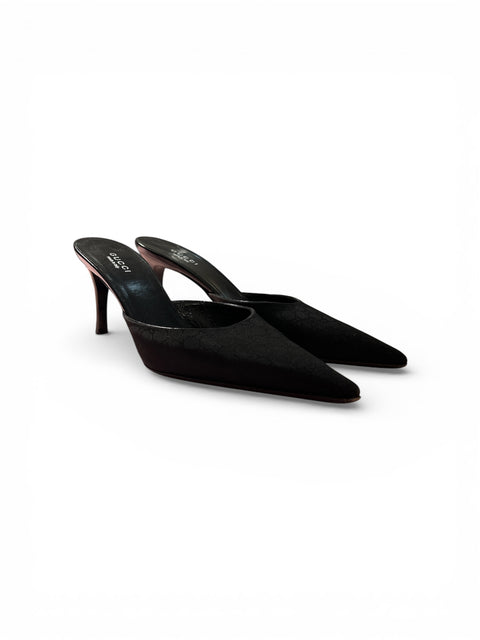 Gucci Monogram Mules T38