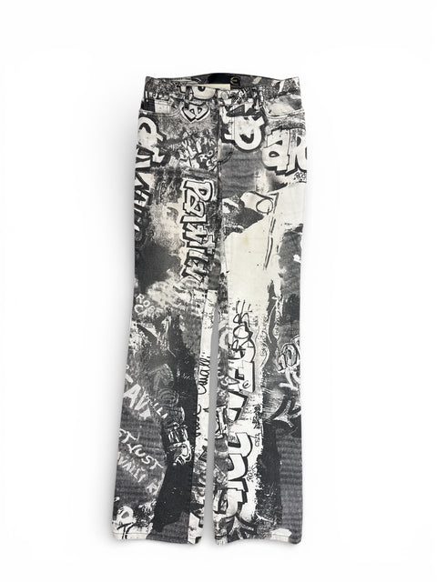 Just Cavalli Text Print Jeans