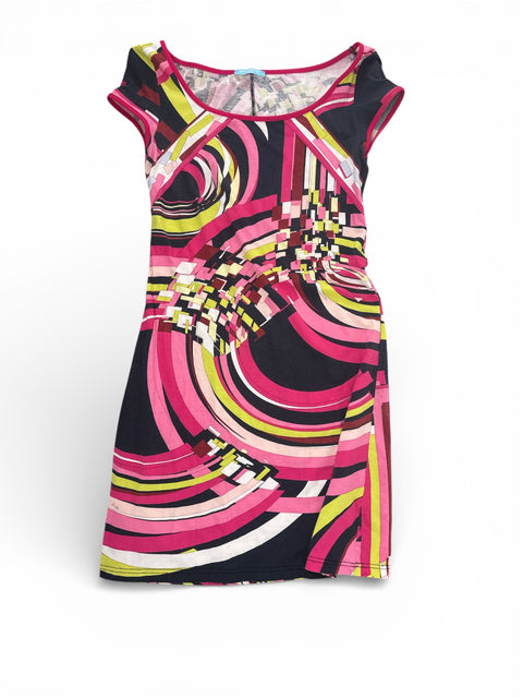 Emilio Pucci Pink Circles Print Dress