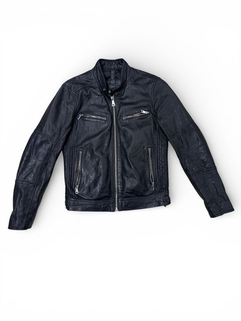 Conbipel Black Leather Jacket