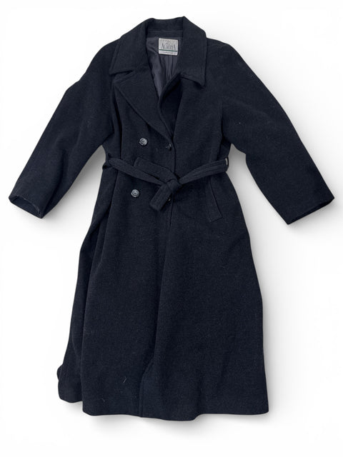 Alberta Wool Black Long Coat