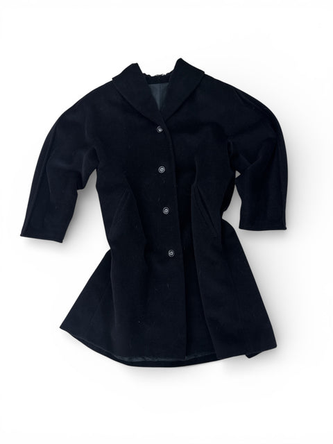 Vintage Wool Balloon Cut Coat