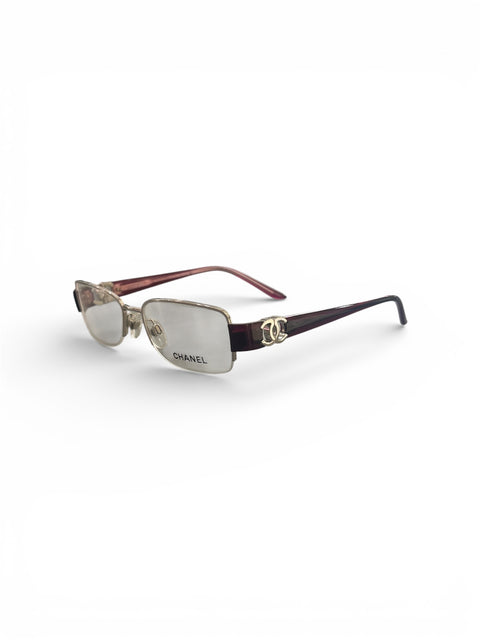 Chanel Bayoneta Purple Silver Logo