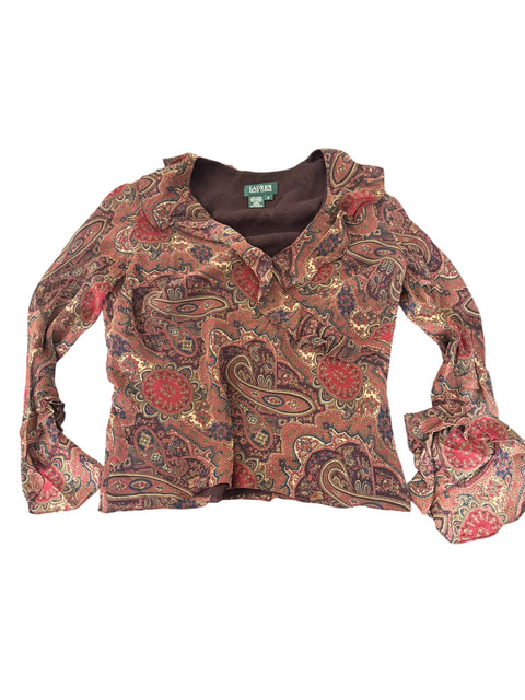 Ralph Lauren Ruffled Mesh Shirt
