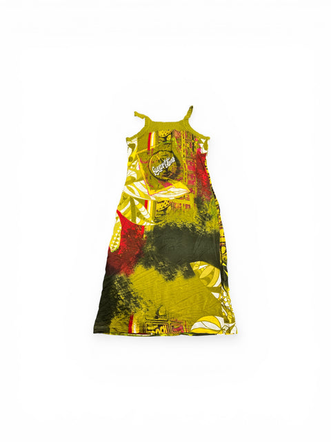 Hueva Blanco Green Print Dress