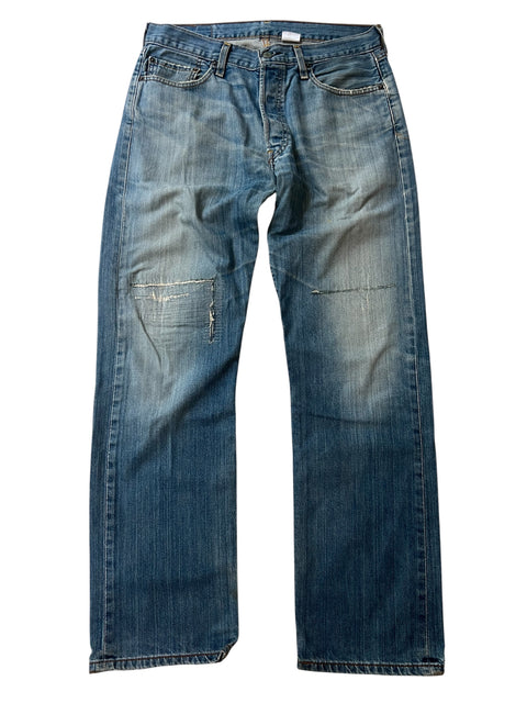Levi's Ripped Dark Blue Jeans