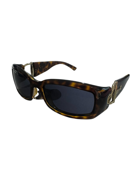 Gucci Horsebit Tortoise Rectangular Sunglasses