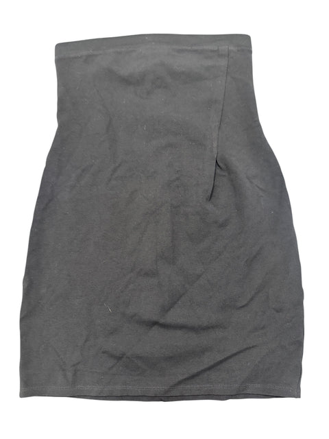 Max&Co Black Gold Zip Bustier Dress