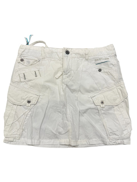 G-Star White Cargo Mini Skirt