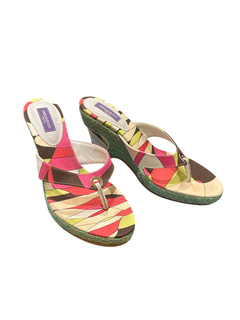 Pucci Print Wedge Thong