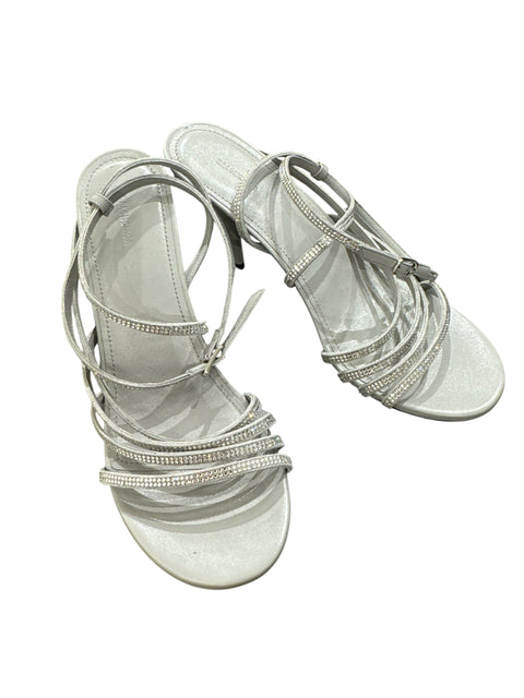 Balenciaga Grey Strass Heels