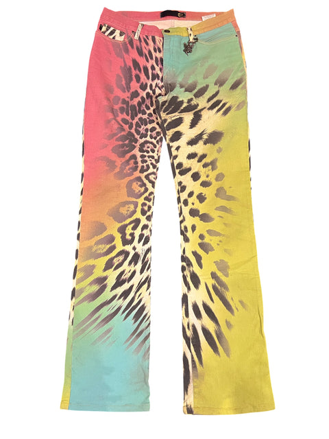 Just Cavalli Leo Multi Color Print Pant