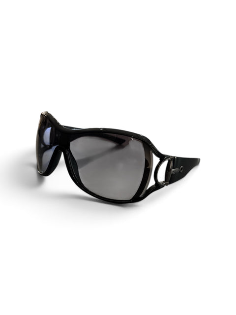 Gucci Black Silver Horsebit Sunglasses
