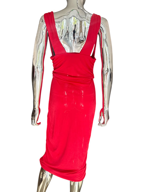 D&G Bright Red Midi Dress