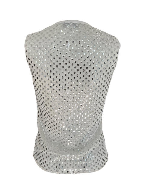Richmond White Sequin Top