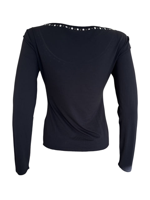 Blumarine Logo Black Longsleeve
