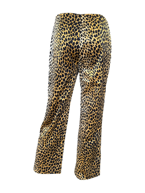 Dolce & Gabbana Silk Leopard Pants