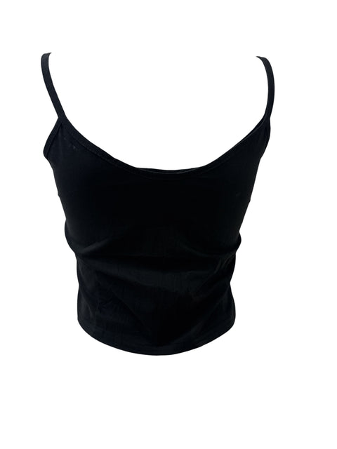 Vintage Black Crop Bustier