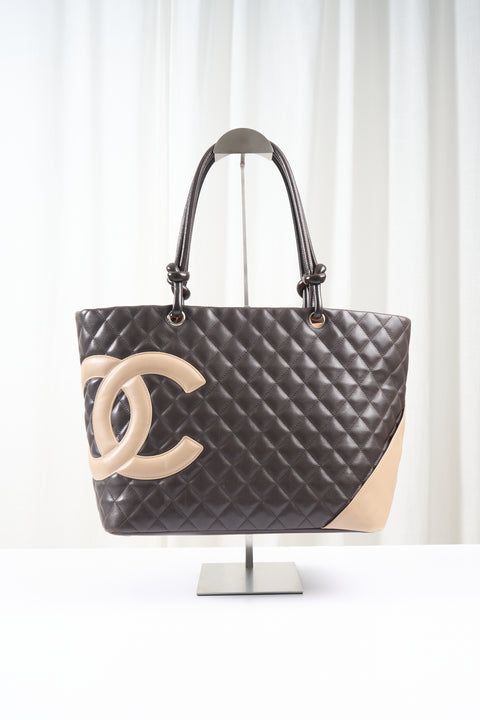Chanel Cambon Beige & Brown Bag
