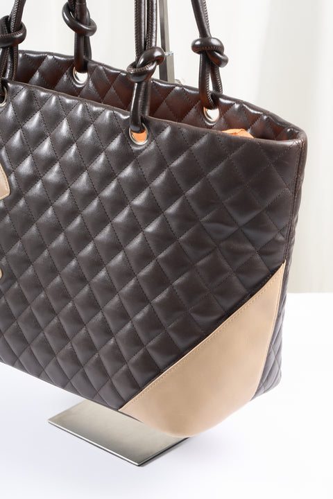 Chanel Cambon Beige & Brown Bag