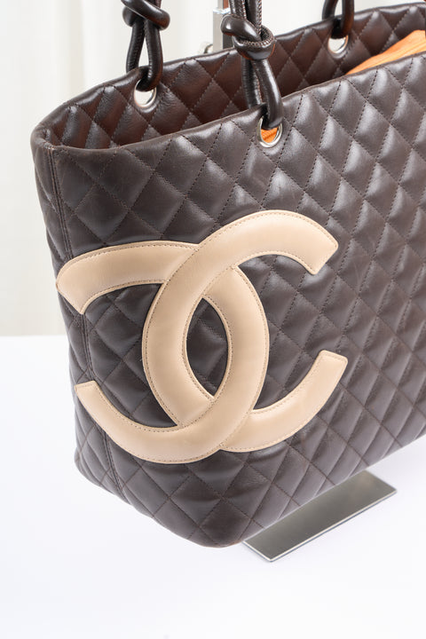 Chanel Cambon Beige & Brown Bag