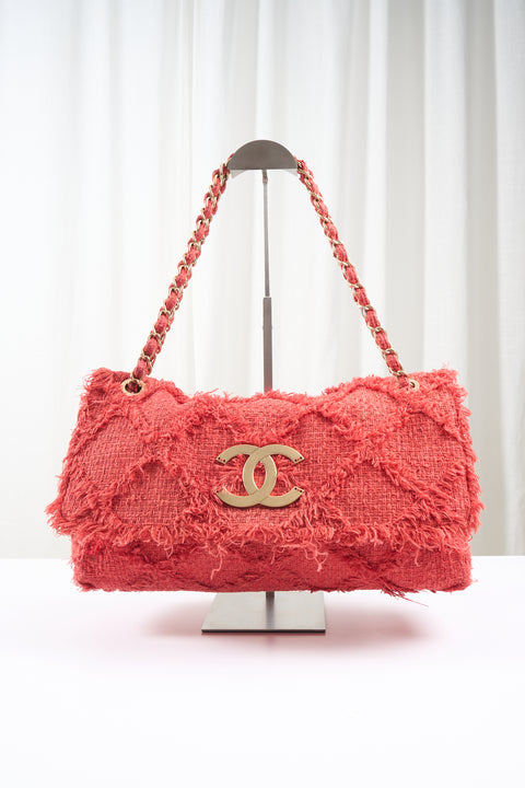 Chanel Large Nature Red Flap 2009 Bag