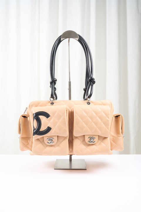 Chanel Cambon Multi-Pocket Beige Bag