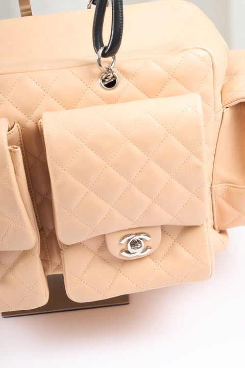 Chanel Cambon Multi-Pocket Beige Bag
