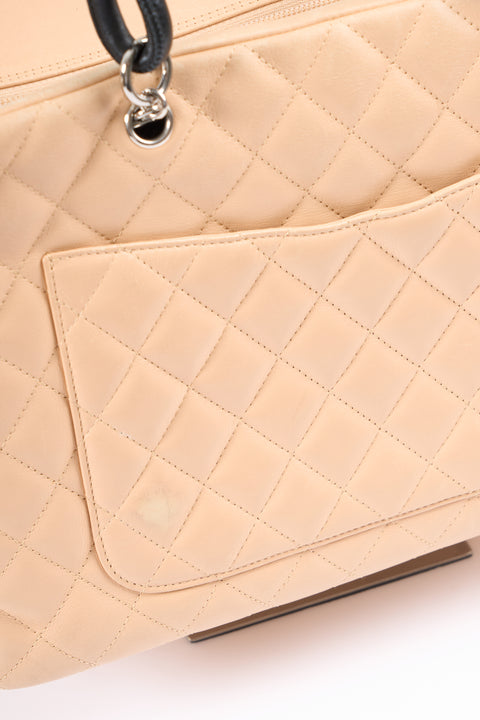 Chanel Cambon Multi-Pocket Beige Bag