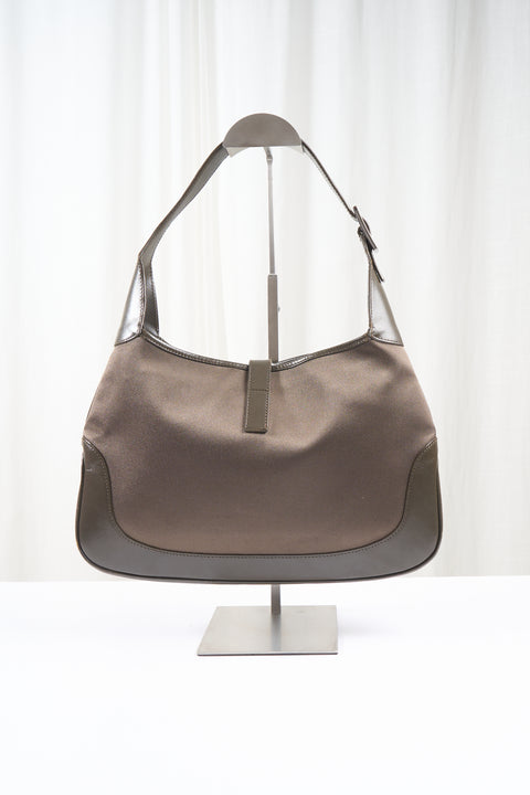 Gucci Jackie Brown Clay Satin Bag