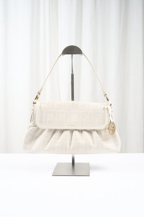 Fendi Ecru Mono Canvas Bag