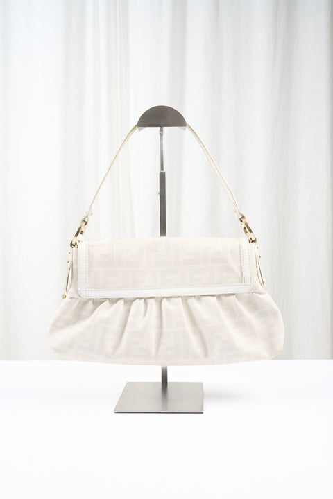 Fendi Ecru Mono Canvas Bag