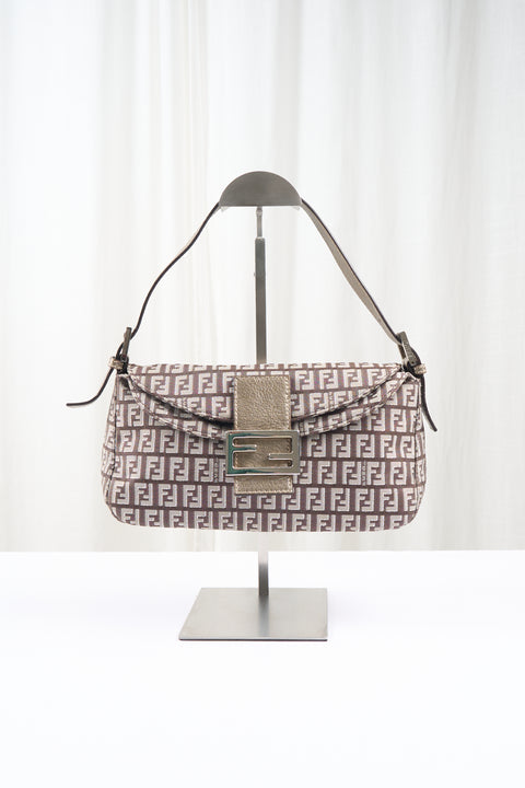 Fendi Baguette Flap Mono Bag