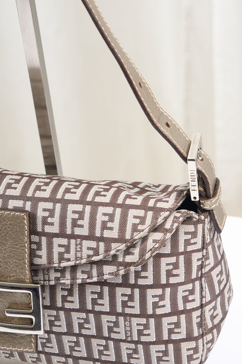 Fendi Baguette Flap Mono Bag
