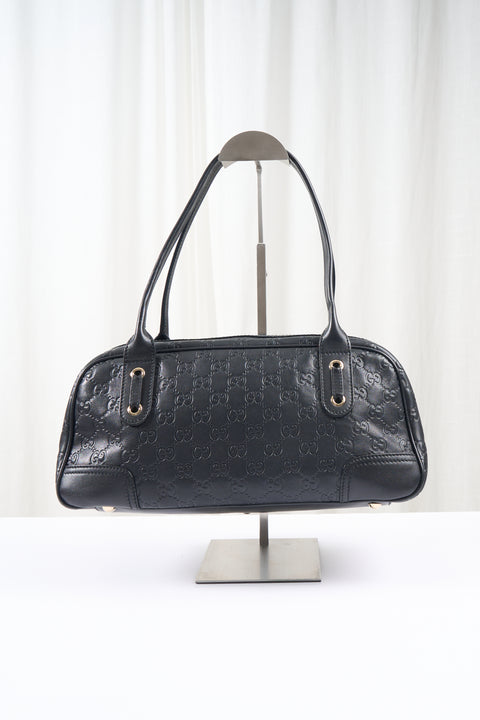 Gucci Black Leather GG Bag