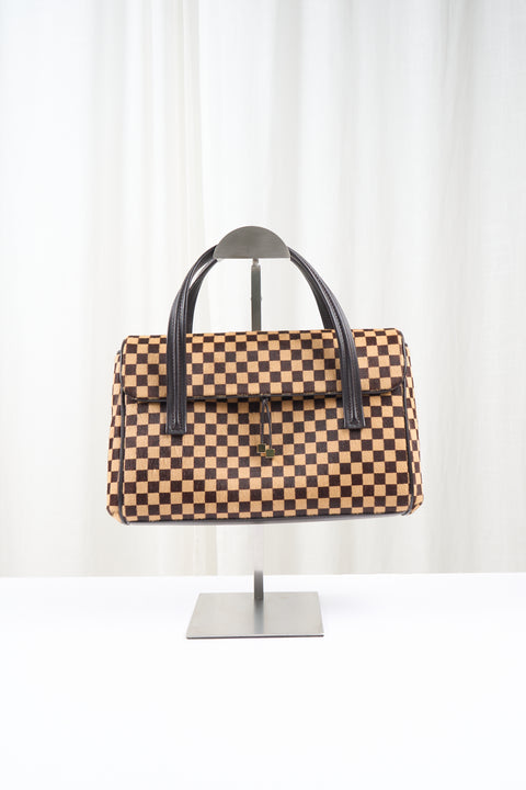 Louis Vuitton Lion Damier Pony Hair Handbag
