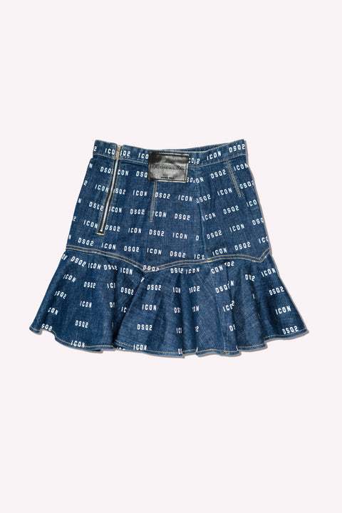 Dsquared2 Denim Logo Skirt