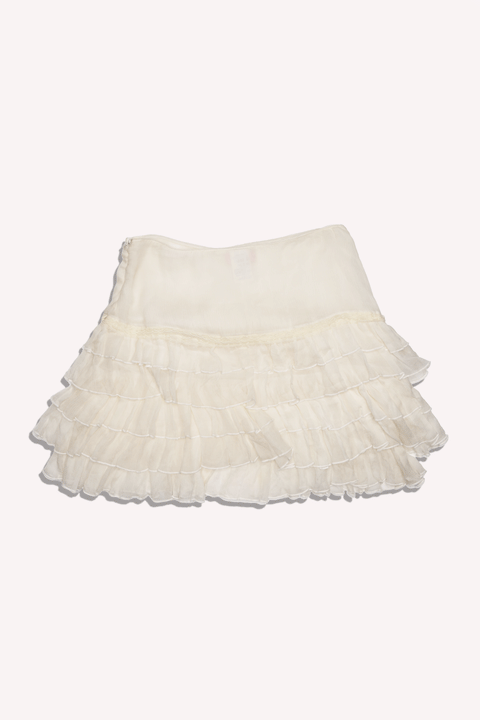 Blumarine White Skirt