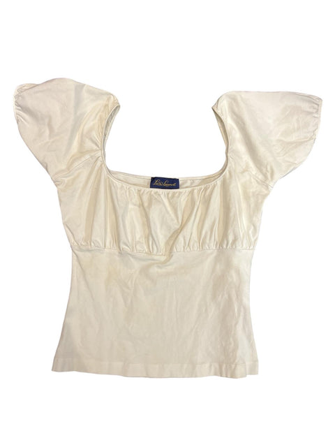Luisa Spagnoli Cream Puff Sleeve Top