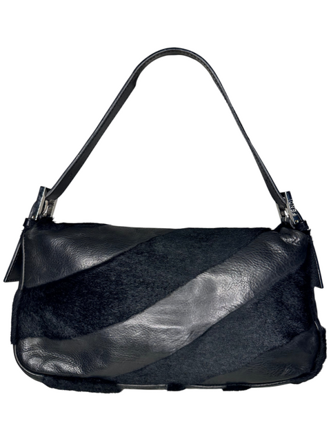 Fendi Baguette Black Pony Hair & Leather