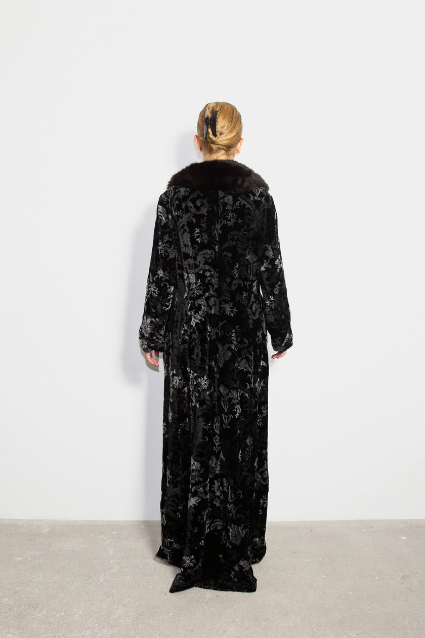 The Vienna Long Plush-Fur Coat